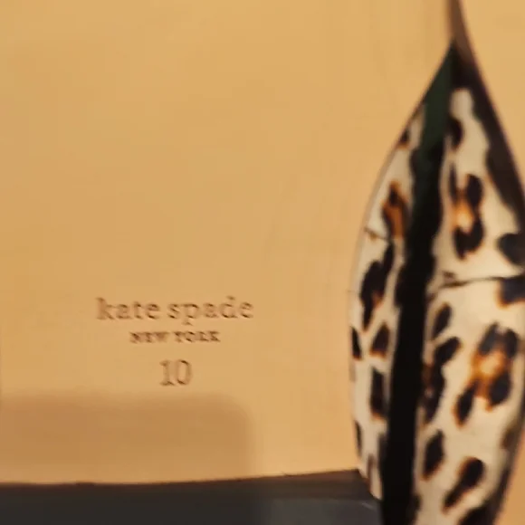 Kate Spade Animal Print Loafers with Bow - Picture 9 of 10